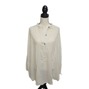 FP Movement by Free People Cream Blouse